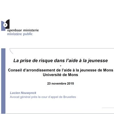 La prise de risque dans l'aide à la jeunesse.